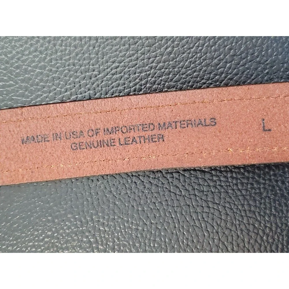Unbranded Men's Brown Genuine Leather Belt Size Large